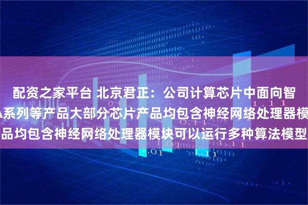 配资之家平台 北京君正：公司计算芯片中面向智能视频领域的T系列、A系列等产品大部分芯片产品均包含神经网络处理器模块可以运行多种算法模型